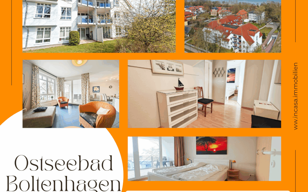 3-Zimmer Maisonette Wohnung mit zwei Balkonen in Boltenhagen-100 Meter vom Strand – – provisionsfrei