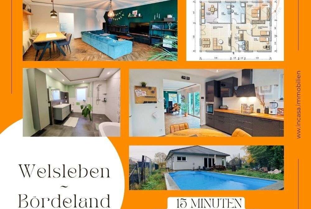 Neuwertiger Bungalow (BJ 2020) in Welsleben – stilvolles Wohnen auf einer Ebene