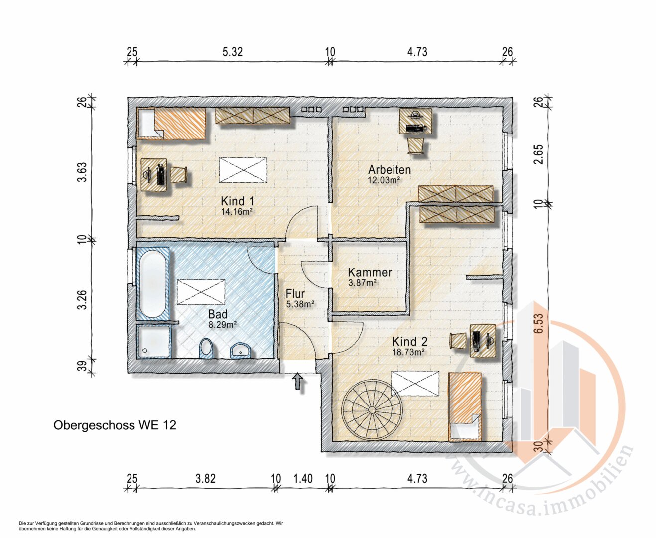 Grundriss Dachgeschoss