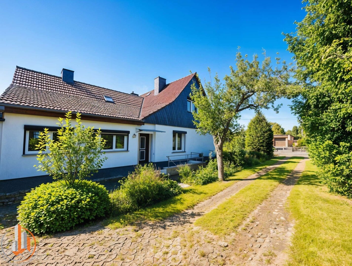 Ansicht vom Hof - (KI generiert)