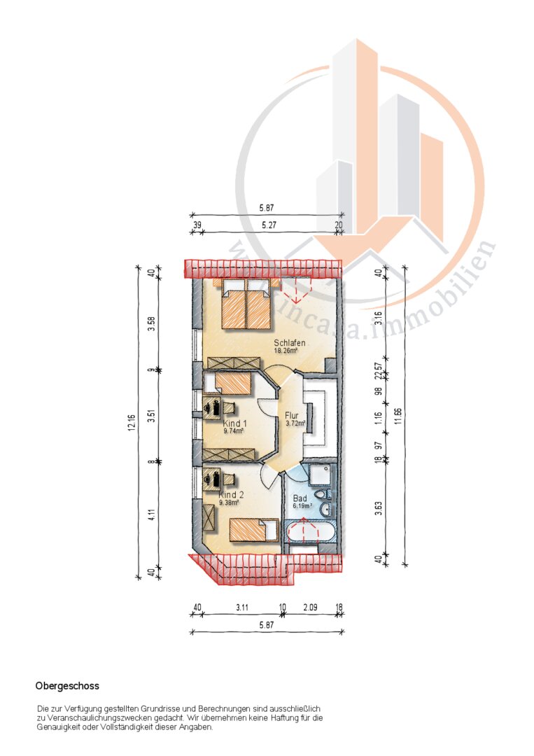 Grundriss Obergeschoss