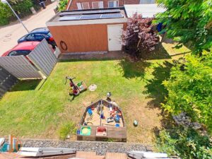 Blick aus dem Kinderzimmer