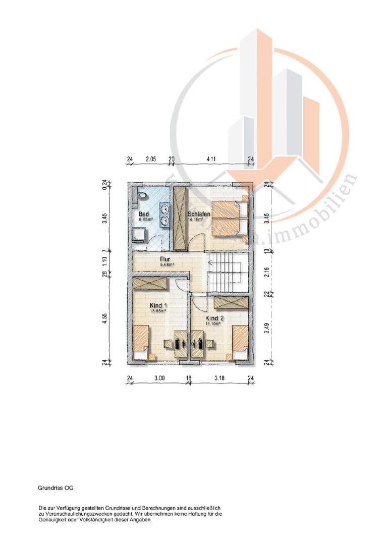 Grundriss Obergeschoss